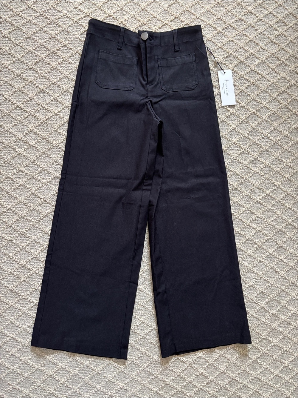 NWT Haver & Blair Wide-Leg Ankle Length Black Pants